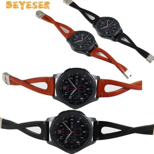 22mm Retro Watchband For Samsung Galaxy S3 Watch Soft Replacement Durable Strap Wristband Adjustable Sport Bracelet Accessories