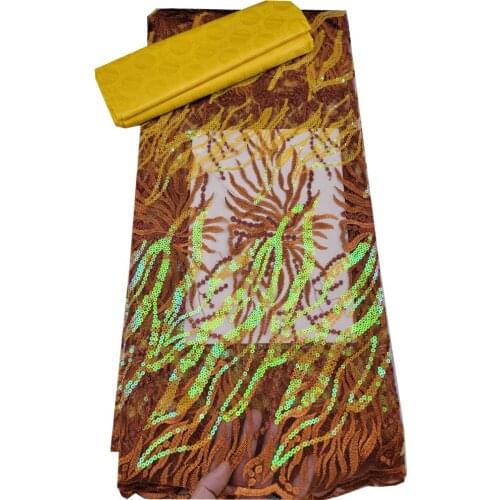 SJ Lace 2.5 +2.5 Yards Latest African Lace Fabric 2021 High Quality Embroidered New Nigerian Bazin Riche Getzner for Dress r4-31