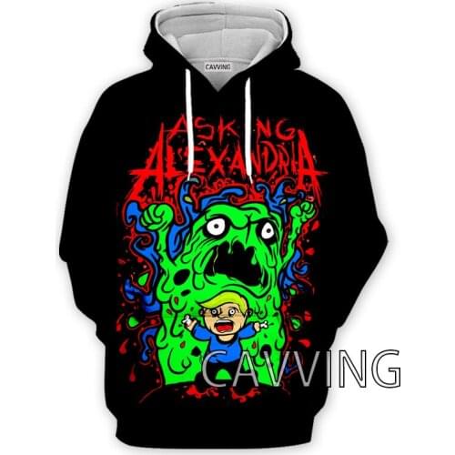New Fashion Women/Mens 3D Print Asking Alexandria Hoodies Hooded Sweatshirts Harajuku Hoodie Sweatshirts Tops Clothing T02