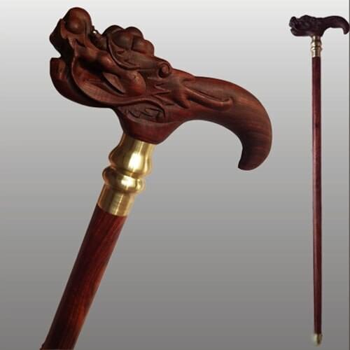 The old man cane cane leading high-grade mahogany red sandalwood wood stick slip Walker Bold Extended saat
