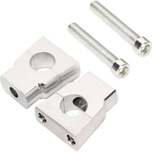 Universal 7/8" 22mm Motorcycle HandleBar Mount Clamp Riser Aluminum Alloy CNC Handle Bar Risers Clamps Motorcycle Accessories