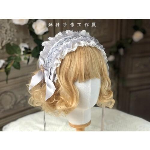 Star-picking Magic Cute Handmade Headwear Hairband KC Hair Ribbons Hairpin Hairclip neckband Sleeve Lolita Bows Cross Sweet