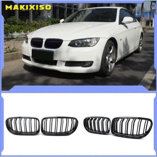 1 Pair Car Front Grille Gloss Black Inlet Grille for BMW E90 LCI 3-Series Sedan/Wagon 2009 - 2011