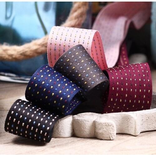 10yards 25mm/38mm Colorful Jump Point Grosgrain Ribbons for DIY Crafts Hair Bow Gift Wrapping Sewing Accessories
