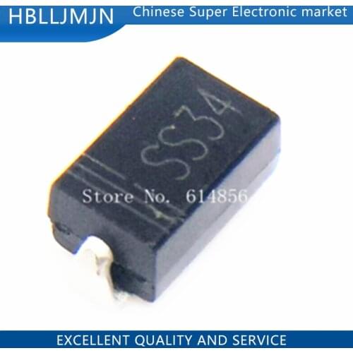 100PCS IN5822,SS34 SK34 SK34B DO-214AC 1N5822 SMD Schottky Barrier Diodes
