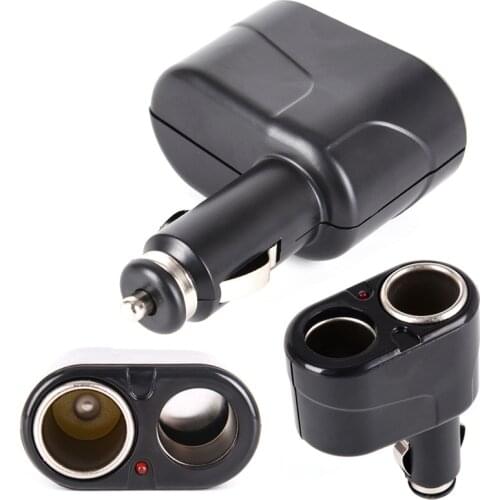 2 Way Car Cigarette Lighter Charger Socket Splitter Lighter Socket Adapter