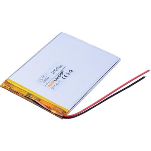 356080 3.7V 2000mAh Rechargeable Li-Polymer Li-ion Battery For Bluetooth Notebook Tablet PC iPAQ E-Book Power Bank PDA 355979