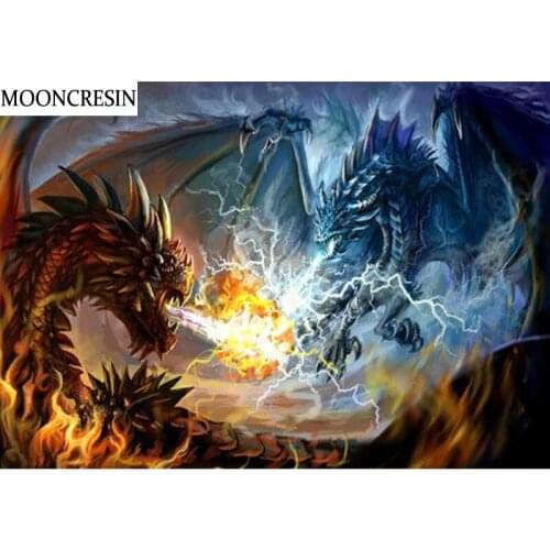 5D Diamond Painting Kit Chinese Dragon Diy Craft Cross Stitch Diamond Embroidery Needlework Stich Mosaic Picture Room Decoration