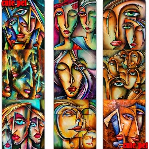 New 5D square Round diamond painting Modern Abstract portrait diy embroidery Home Decor dimond mosaic gift Cross Stitch puzzle