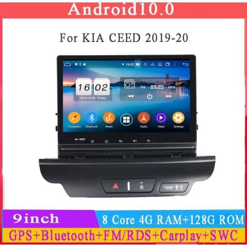 Android 10 car dvd player for kia CEED 2018 2019 2020 car multimedia gps navigation built in wifi DSP carplay 4g bluetooth 4.2