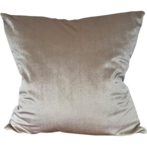 CURCYA Champagne Velvet Throw Pillow Covers Big Soft Cushion Case for Chair Sofa Home Decor