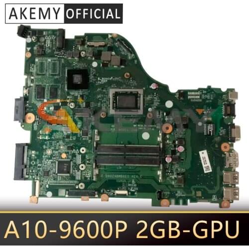For ACER Aspire F5-522 E5-523G E5-553 E5-553G Laptop Motherboard DA0ZABMB6E0 With A10-9600P 2GB-GPU 100% Fully Tested