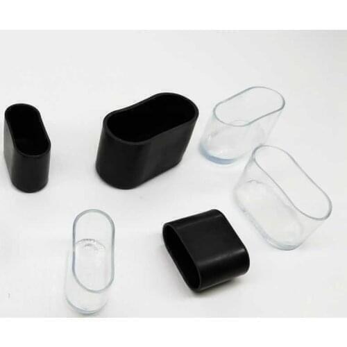 10Pcs Chair Leg Tips Caps Oval Shape Rubber Furniture Foot Table Chair Leg End Caps Covers Tips Floor Protectors Seat Leg Covers
