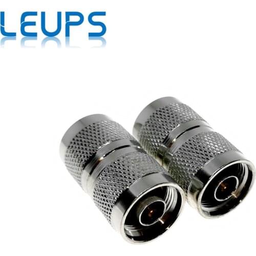 2PCS N Male Plug to N Male Plug Straight RF Coaxial Connector Adapter