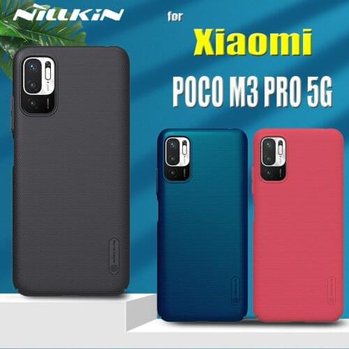 Nillkin Frosted Shield Case on POCO M3 PRO 5G Hard PC Plastic Shockproof Phone Back Cover for Xiaomi POCO M3 PRO 5G Coque