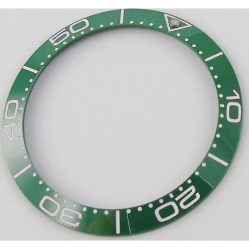38mm New Black/Blue/Green Ceramic Watch Bezel Ring insert Fit 40mm Automatic Wristwatch