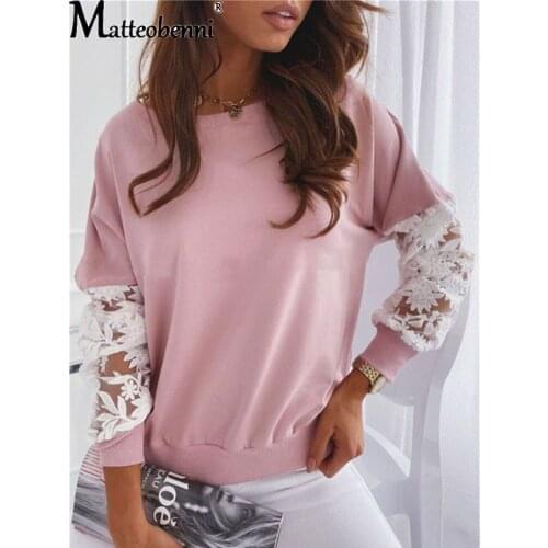 2021 Autumn Sexy Elegant Lace Stitching Hollow Pullover Sweater Womens Clothes Long Sleeve Jumper Tops Knitted Sweater Bodycon