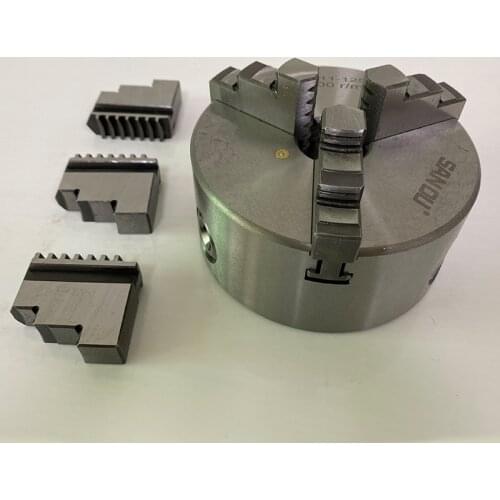 SANOU Lathe Chuck K11-125 Three Jaw Self-Centering Chuck 125mm Scroll Chuck 5'' Jaw Chuck With Harden Steel For Mini Lathe