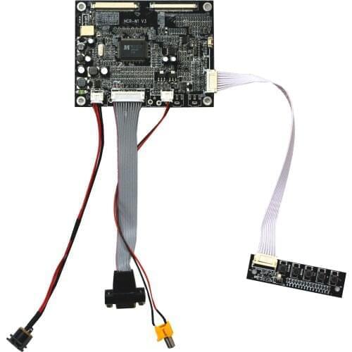 VGA AV LCD Controller Board KYV-N2 V2 for 10.2 inch A101VW01 AT102TN03 2*30 Pin TTL 1ch 6-bit 60 pins LED 800x480 Screen