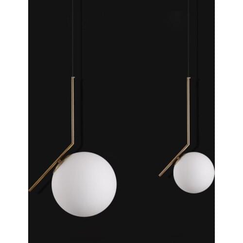 Modern style living room bedroom minimalist restaurant pendant light Nordic clothing decoration glass ball pendant lamp