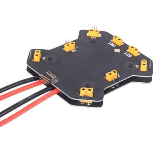 Agricultural plant protection drone XT60 four-axis six-axis high current 480A power distribution board 6S 12S wiring port