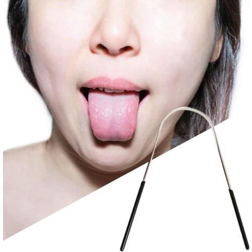 Tongue Cleaner Scraper Stainless Steel Tongue Cleaner Useful Fresh Breath Cleaning Coated Tongue Toothbrush Oral Гигиена Care