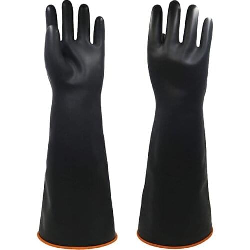Heavy Duty Chemical Resistant Rubber Gloves Acid Oil Resistant Latex Gloves For Home Industry Work Safety Gloves Garden Tool