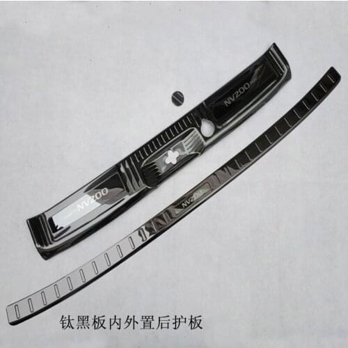 High-quality stainless steel trunk threshold guard plate anti-scratch protection car accessories For Nissan NV200 2010-2018