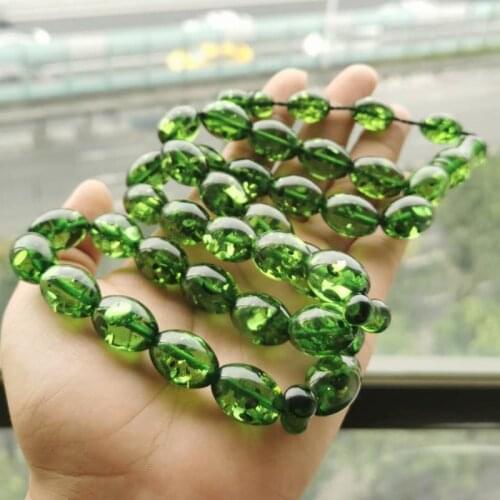 Green Resin Tasbih 33 Big size Prayer beads islamic Rosary Muslim Mans bangle bracelet Mastkhan arab jewelry Misbaha