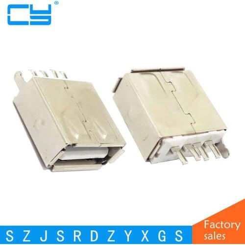 10pcs/lot DIY USB 2.0 A Female Plug Connector Socket Jack