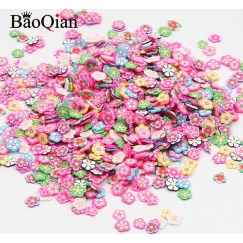 1000pcs Polymer Clay Flower Crafts Flatback Scrapbooking For Embellishments Nail Stickers Art Decoration Diy Accessories