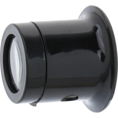 2pcs Black Plastic Jewelers Loupe Set Eye Magnifier - 10X 5X Magnification