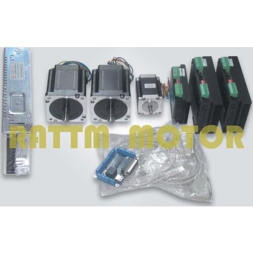 3 Axis CNC Kit 878/270oz-in torque stepper motor 3pcs Motor Driver for Large size CNC Router Milling Plasma or Laser Machine