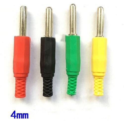 4mm Banana connector Self welding type plug-in Full copper Electric power test plug 8pcs
