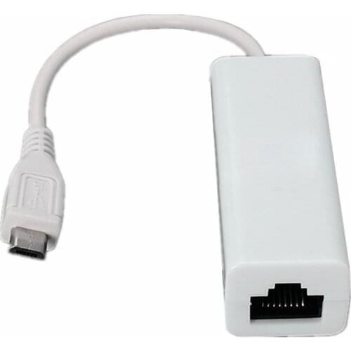 Micro-USB 2.0 5P to RJ45 Network Lan Ethernet Adapter Converter Lead for Tablet