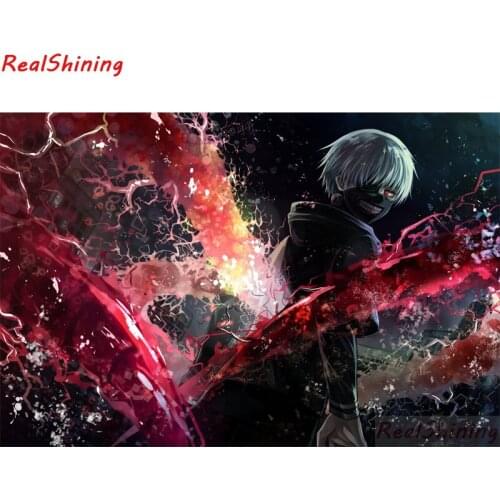 5D Diy Diamond Painting full Square Diamond Cross Stitch Diamond Embroidery Tokyo Ghoul picture for room Decor H2200