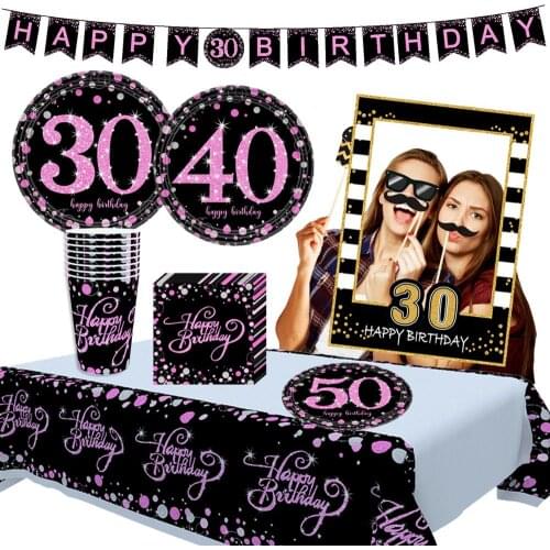 Cheer 30 40 50 Balloon Happy Birthday 30 40 50 Years Balloons 30th 40th 50th Birthday Party Decor Adults Latex Baloon 30 Birthda