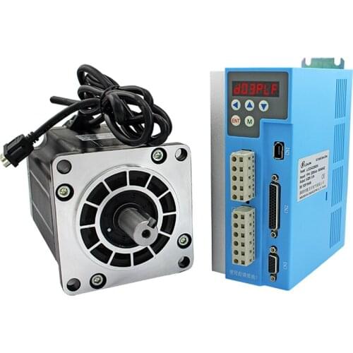 Lichuan digital step-servo driver controller LCDA2260H AC220V 6A high precision 3 phase Nema 42 12Nm closed loop servo motor kit