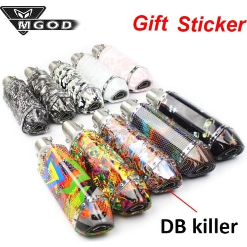 For MT03 FZ1N FZ6R MT07 AK MT09 R6 R1 R3 R25 Muffler 51mm DB killer Universal Motorcycle Exhaust pipe Modified Bike Motorcross