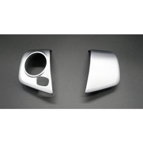 For Toyota camry 2015 ABS Matte Chrome Auto Car Steering Wheel Molding Cover Decoration Trim Not fit American Car Style