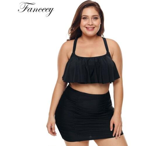 Fanceey Swimwear With Ruffles