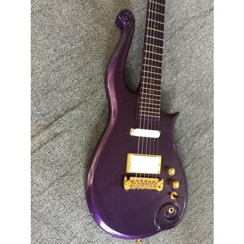 Purple silver powder small size refined electric guitar / customizable high quality Guitar / China Electric Guitar