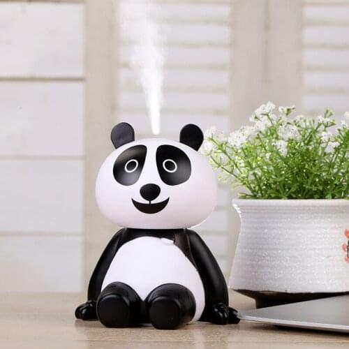 Hot Sale Panda Mini USB Humidifier Portable Office Desktop Aromatherapy Humidifier Negative Ion Air Purifier Household