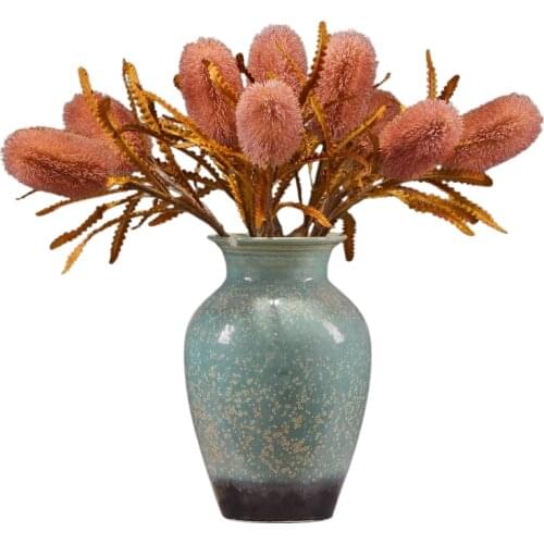 1 pcs Artificial Retro Distressed Imperial Flower Single Artificial Flower Home Wedding Decoration Simulation Flower Accessories