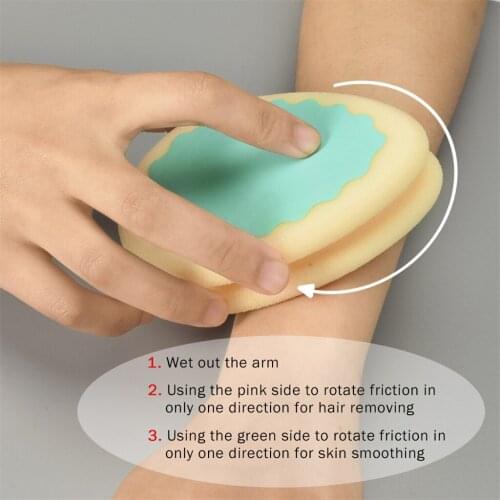 Water Drop Painless Hair Removal Sponge Pad Arm Legs Full Body Hair Remove Tools Hair Removal Pad Reused Soft Skin-friendly