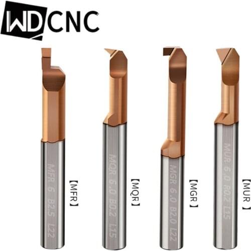 Carbide Lathe Boring Bar Coated Micro Internal Turing Tool Small Hole MQR MFR MGR MUR MGR Mini 3mm 4mm 5mm 6mm 8mm