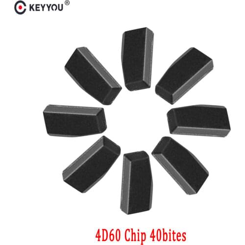 KEYYOU 1 PC Car Carbon Transponder Chip For Ford 4D60 ID60 For Ford Fiesta Connect Focus Mondeo Ka 4D Blank Carbon Chip