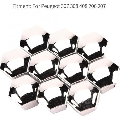 20Pcs Wheel Nut Rim Cover Tyre Screw Cap Decor Nylon Plastic Universal For Peugeot 307 308 408 206 207 Wheel Lug Nut Covers