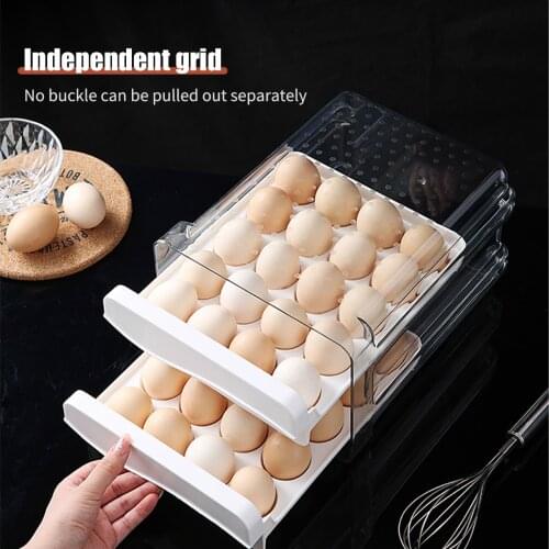 Egg Storage Box Refrigerator Fresh-Keeping Box Drawer Type Breathable Kitchen Freezing Special Artifact Compartment Box