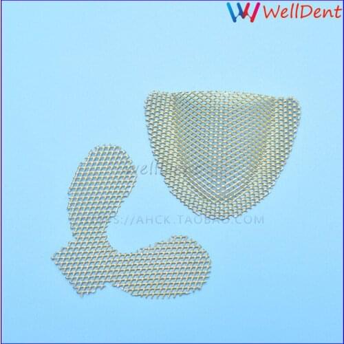 20Pcs/Pack Dental Impression Trays Metal Net Tray Used For Strengthen Upper Teeth/Lower Teeth Dental Lab Dental Materials
